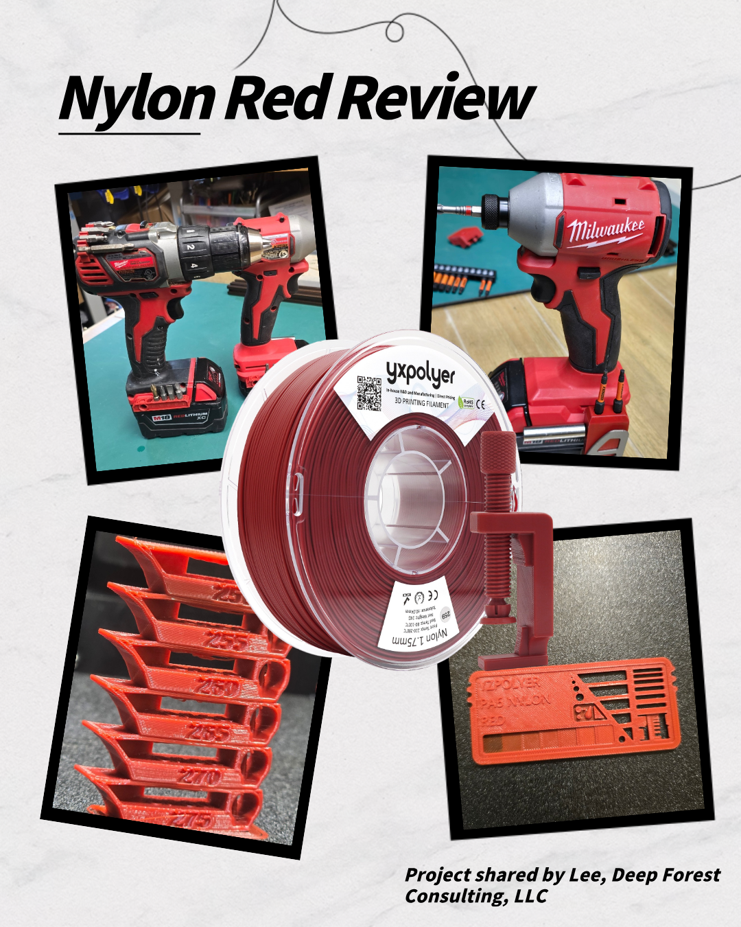 Real User Test Report: YXPOLYER PA6 Red Nylon Filament Performance and Print Tips