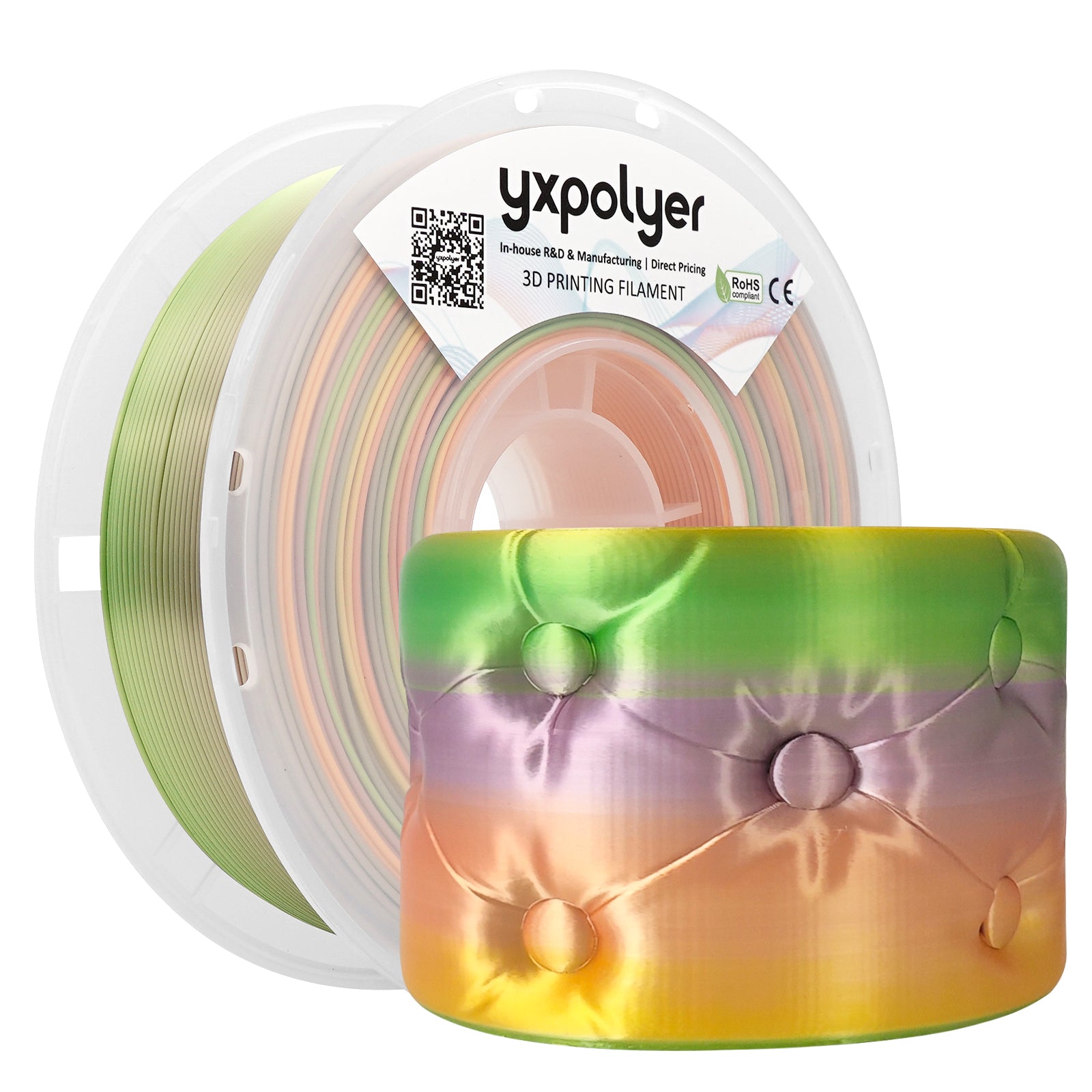 Rainbow Silk PLA Macaron