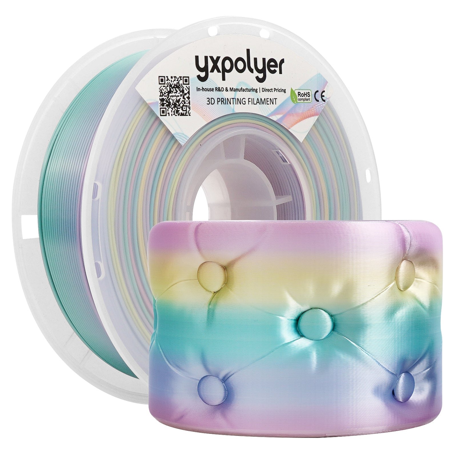 Rainbow Silk PLA Mini