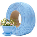 YXPOLYER Pastel Blue PLA+ Refill Filament with a 3D Printed Floral Planter