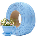 YXPOLYER Pastel Blue PLA+ Refill Filament with a 3D Printed Floral Planter