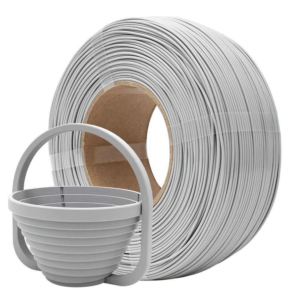 YXPOLYER Grey PLA+ Refill Filament 1.75mm Spoolless 3D Printing Material