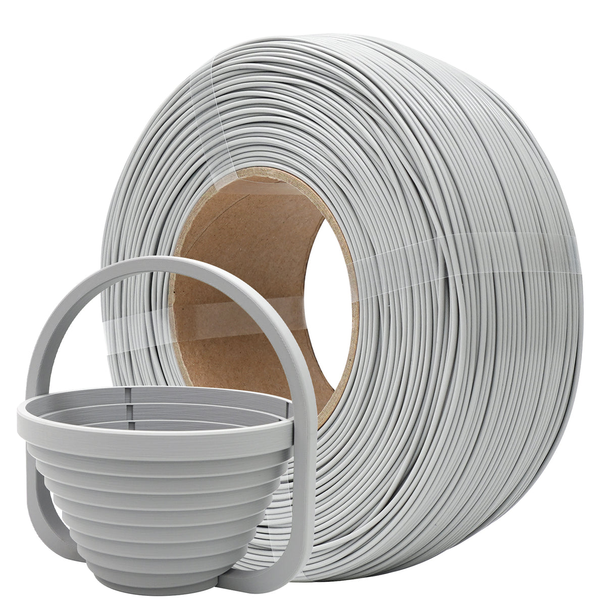 YXPOLYER Grey PLA+ Refill Filament 1.75mm Spoolless 3D Printing Material