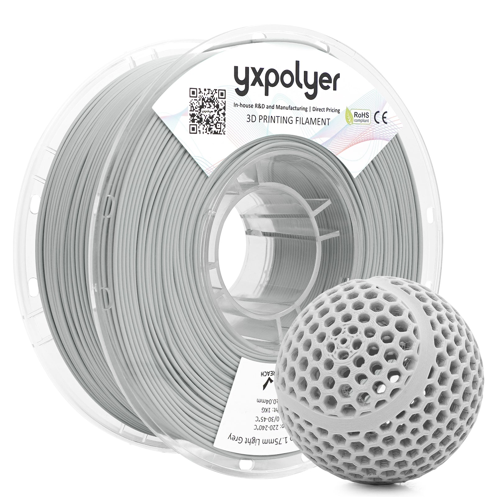 Flexible PLA Light Grey