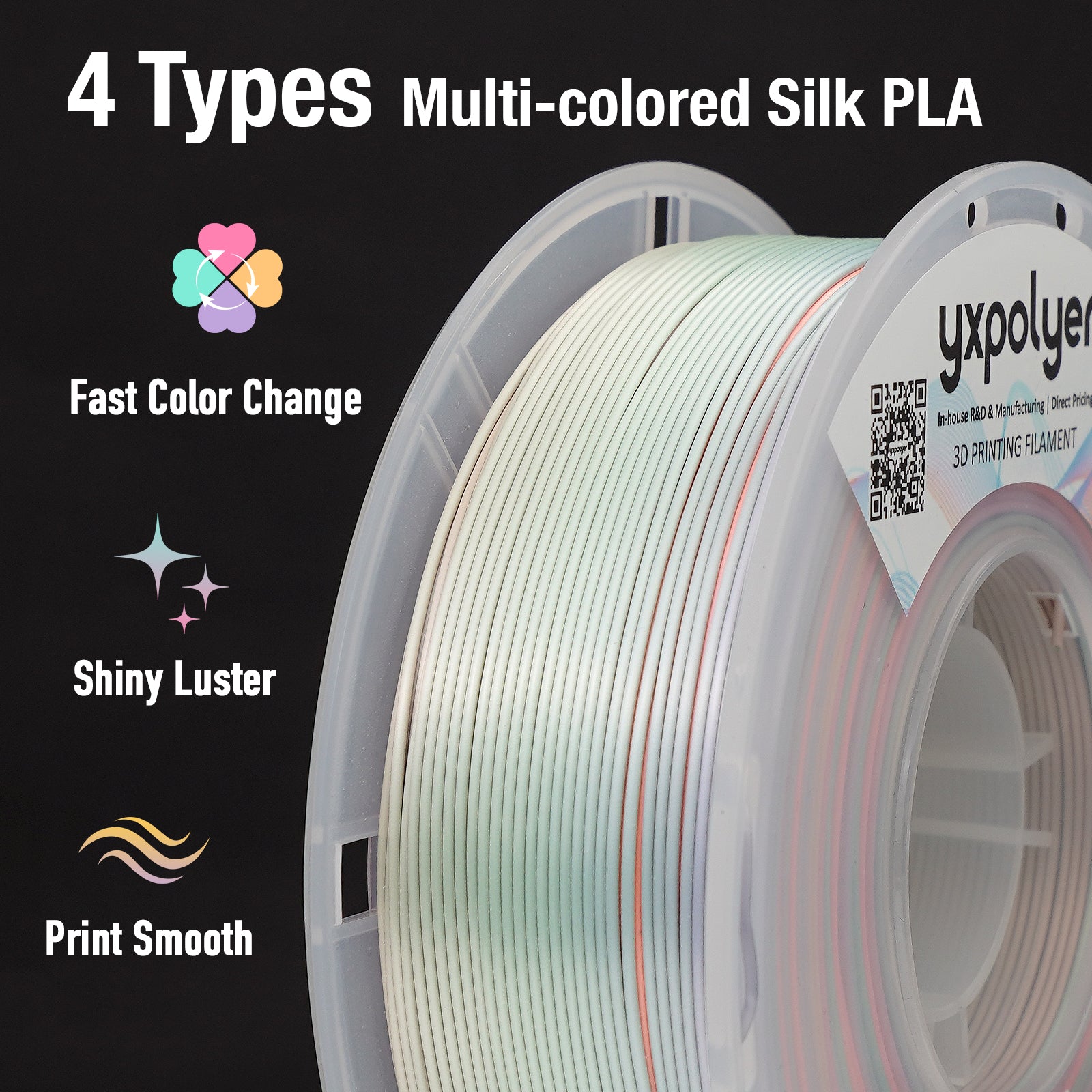 Rainbow Silk PLA Candy