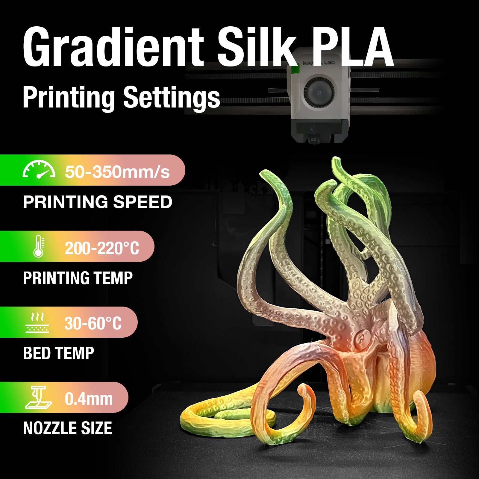 Rainbow Silk PLA Macaron