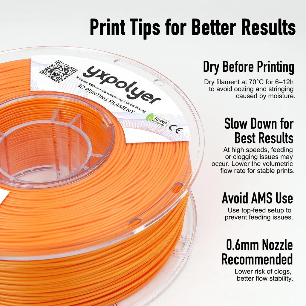 Flexible PLA Light Orange