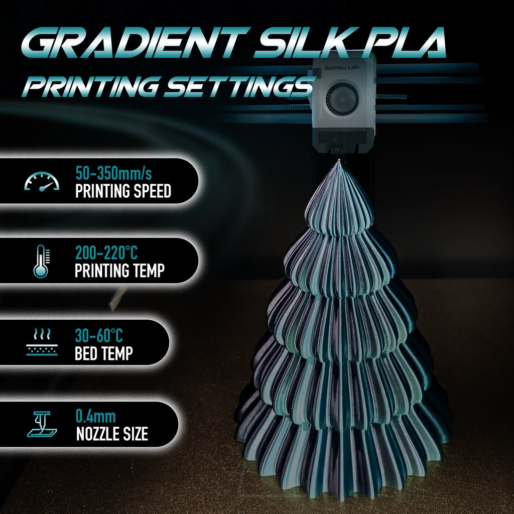 Silk PLA Black&Green