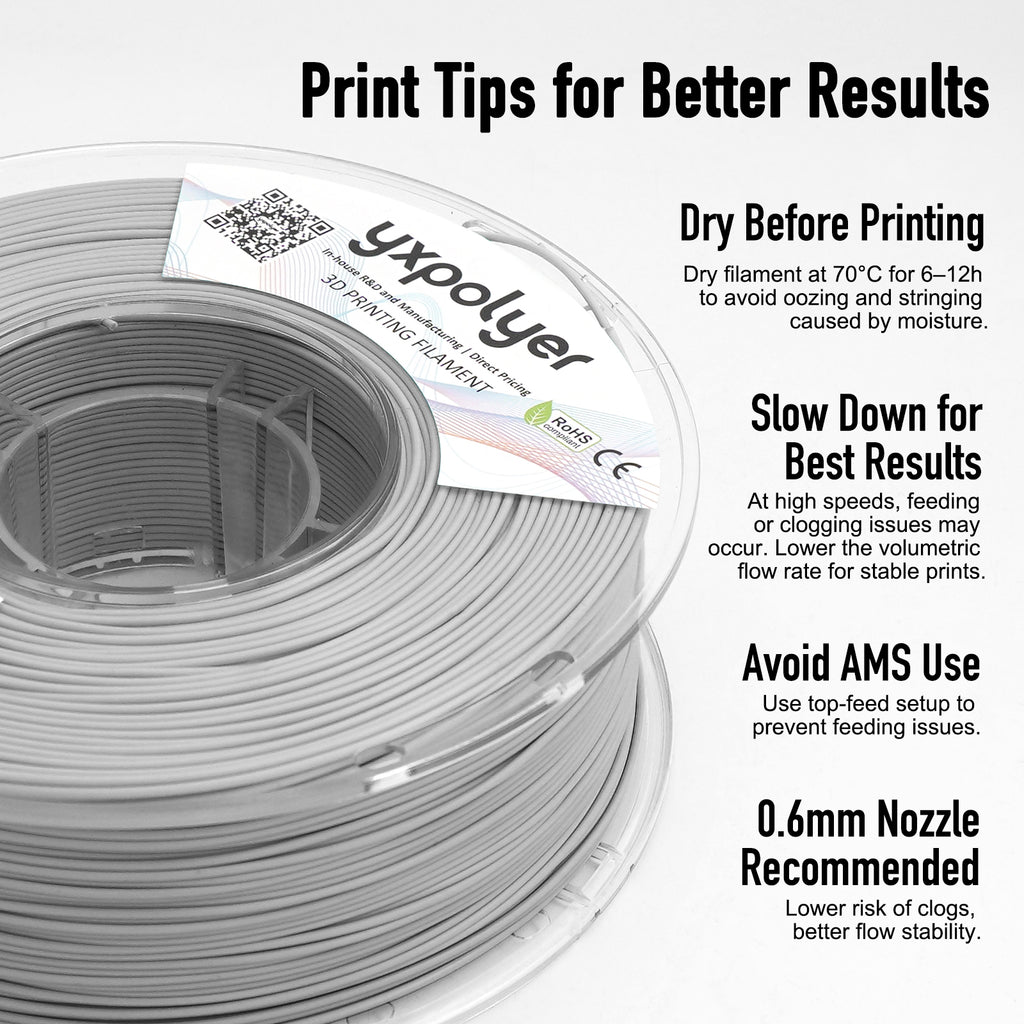 Flexible PLA Light Grey