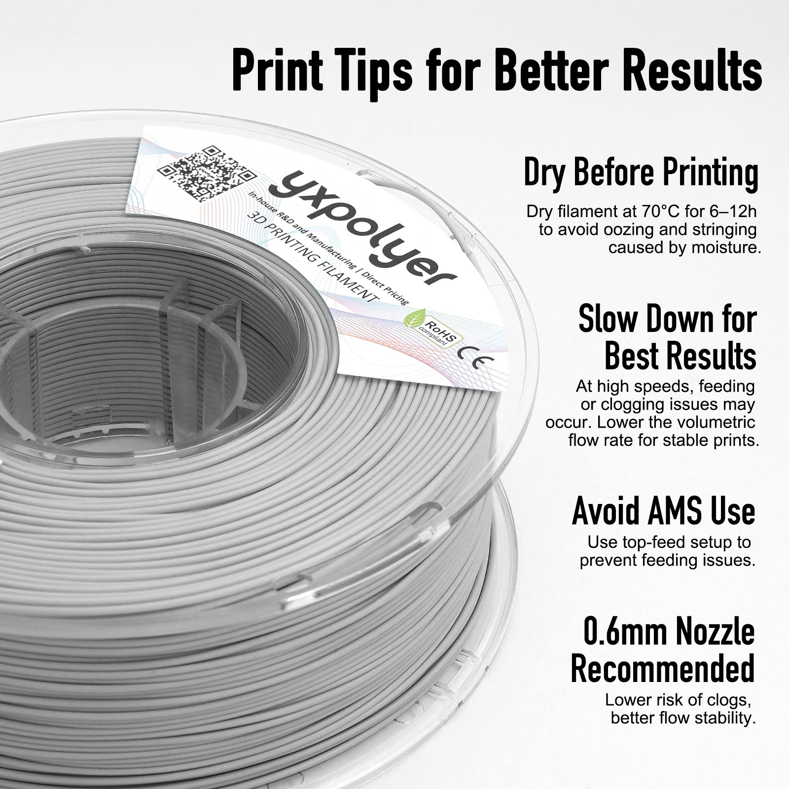 Flexible PLA Light Grey