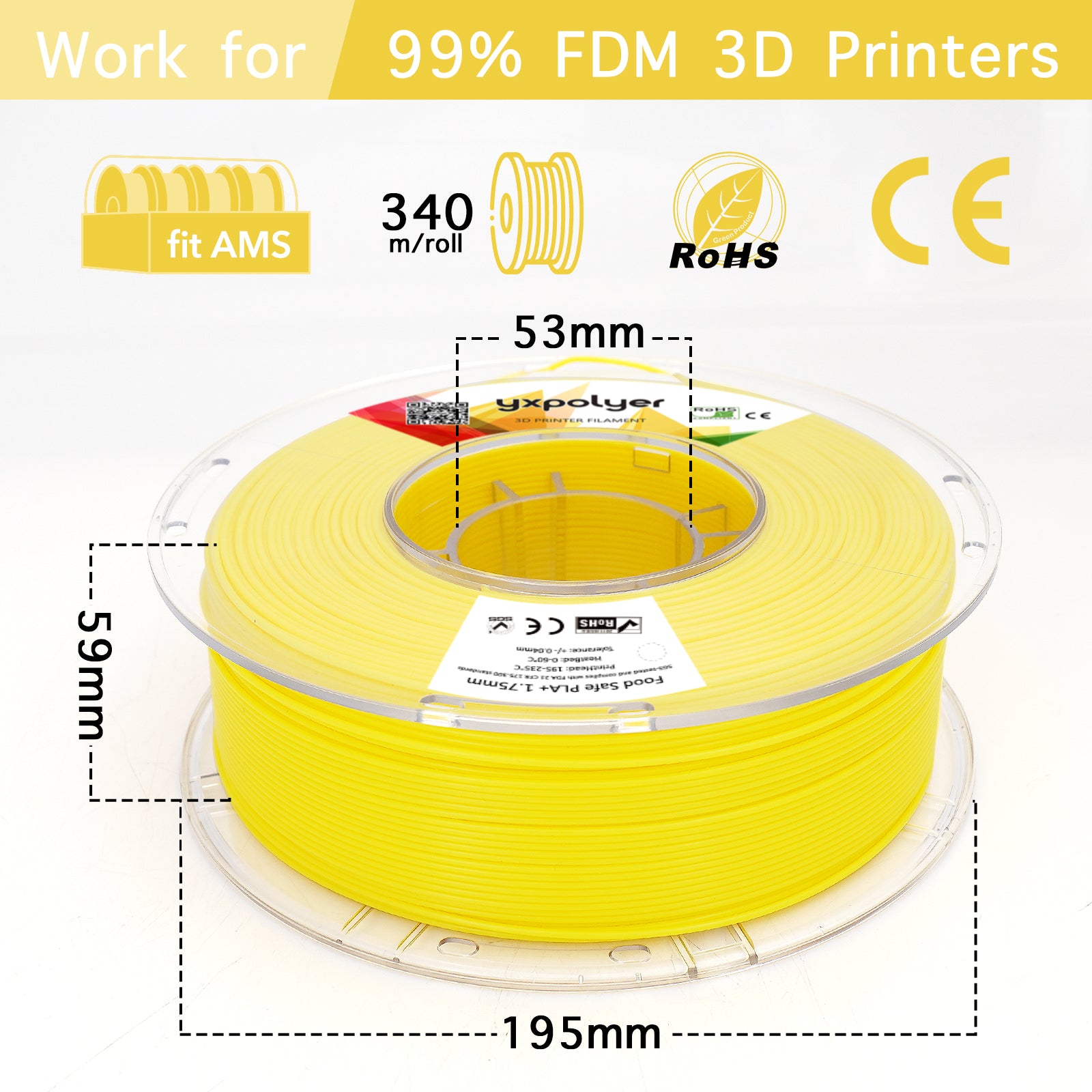 PLA+Yellow