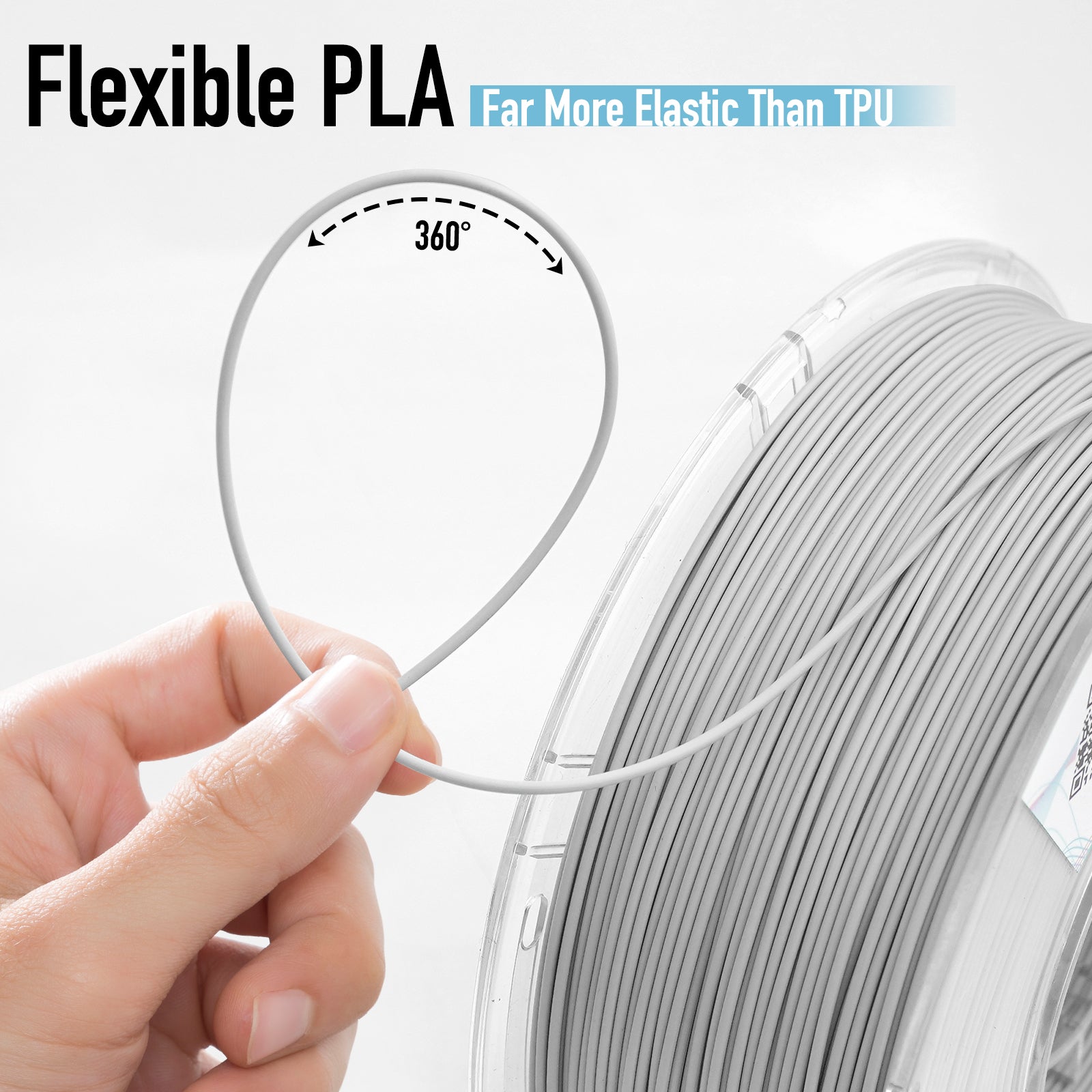 Flexible PLA Light Grey