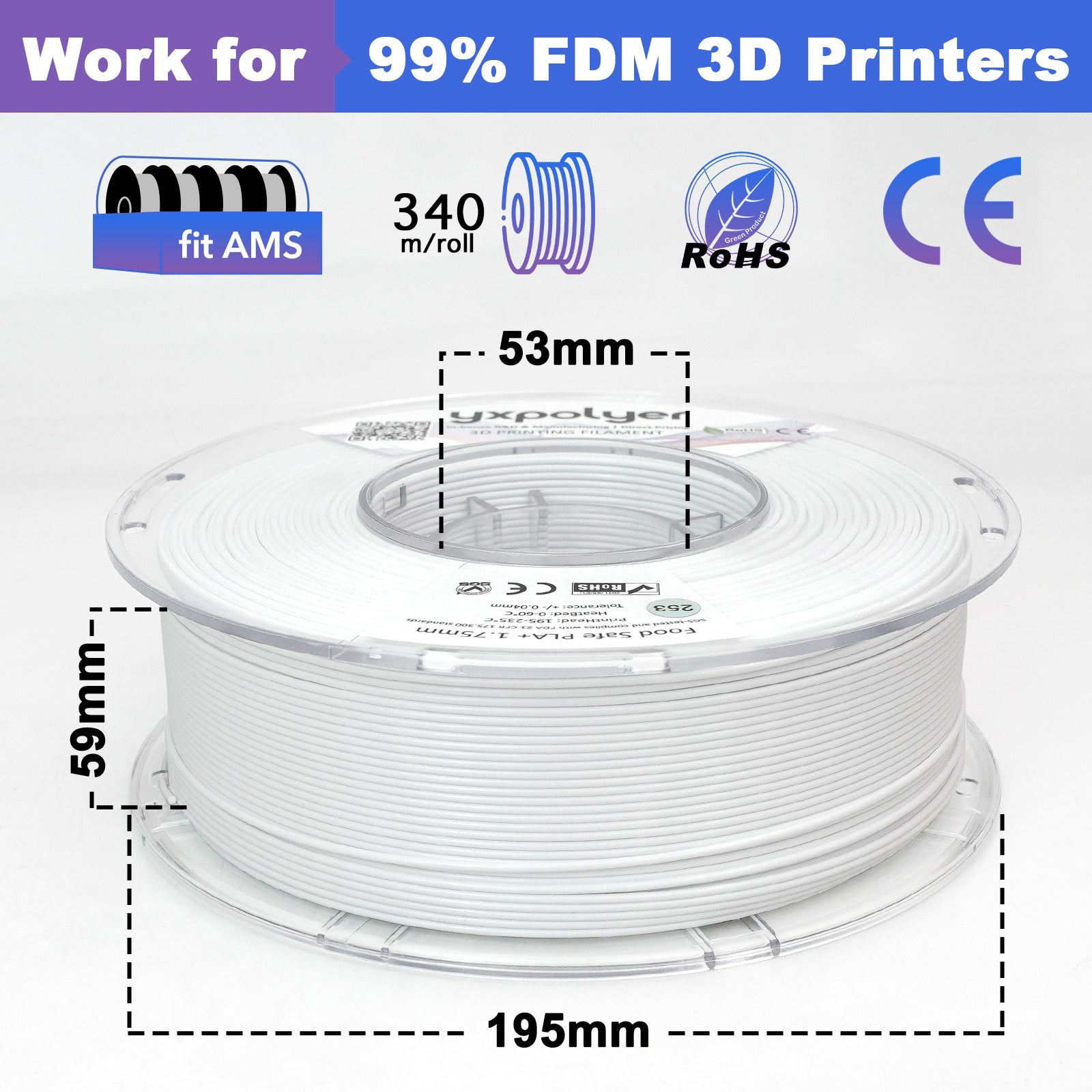 PLA+ White