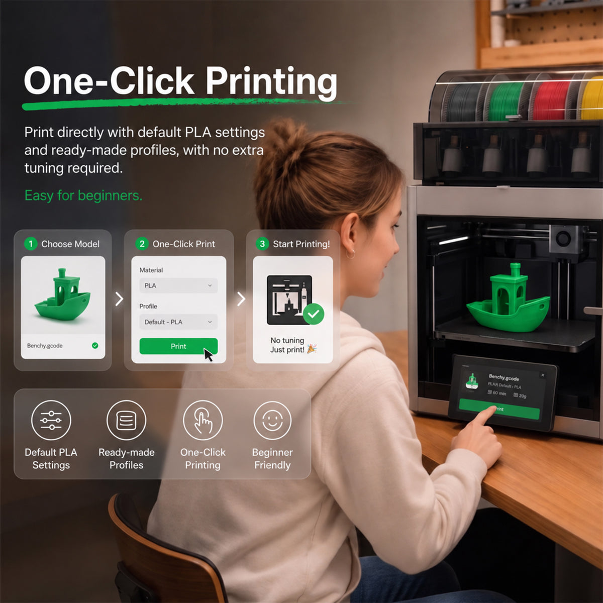 Refill PLA+ Green