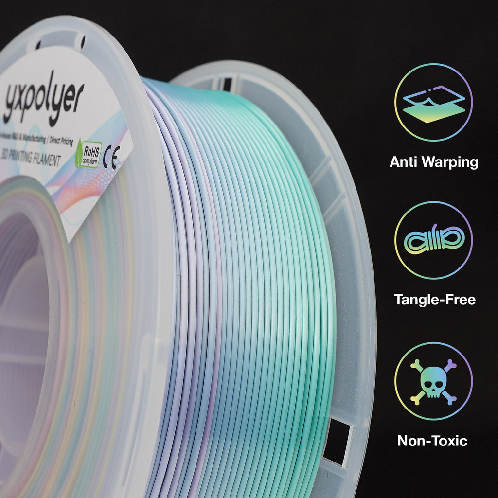 Rainbow Silk PLA Mini