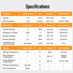 Flexible PLA Light Orange