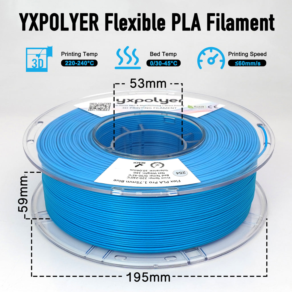 Flexible PLA Blue