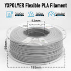 Flexible PLA Light Grey