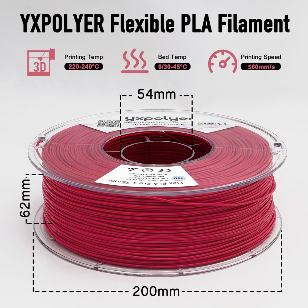 Flexible PLA Red