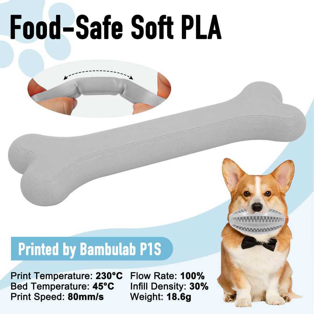 Flexible PLA Light Grey